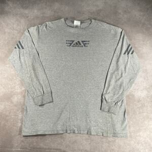 Vintage Adidas Center Logo Long Sleeve T-shirt Made in USA